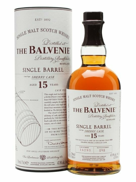 Balvenie 15 Years Sherry Cask - 47.8% - Langere levertijd Balvenie 15 Years Sherry Cask - 47.8% - Langere levertijd