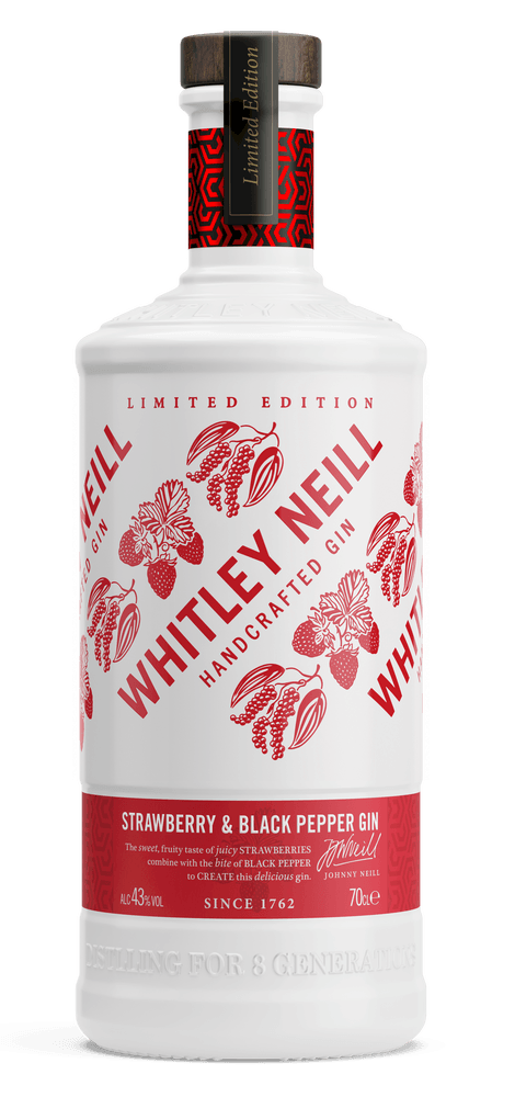 Whitley Neill Stawberry and pepper Gin - 43% Whitley Neill Stawberry and pepper Gin - 43%