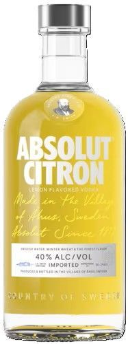 Absolut Citron vodka - 40%