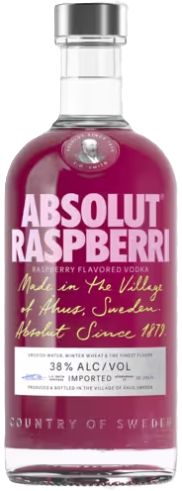Absolut Raspberri vodka - 38% Absolut Raspberri vodka - 38%
