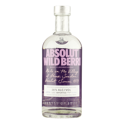 Absolut Wild Berri vodka