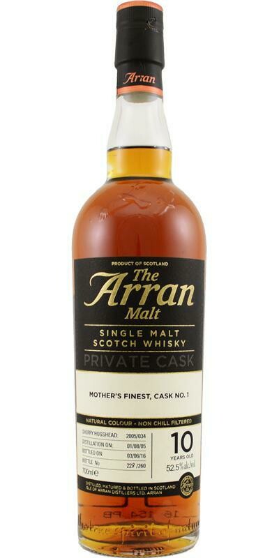 Arran Mothers Finest - 10 years - 52.5% Arran Mothers Finest - 10 years - 52.5%