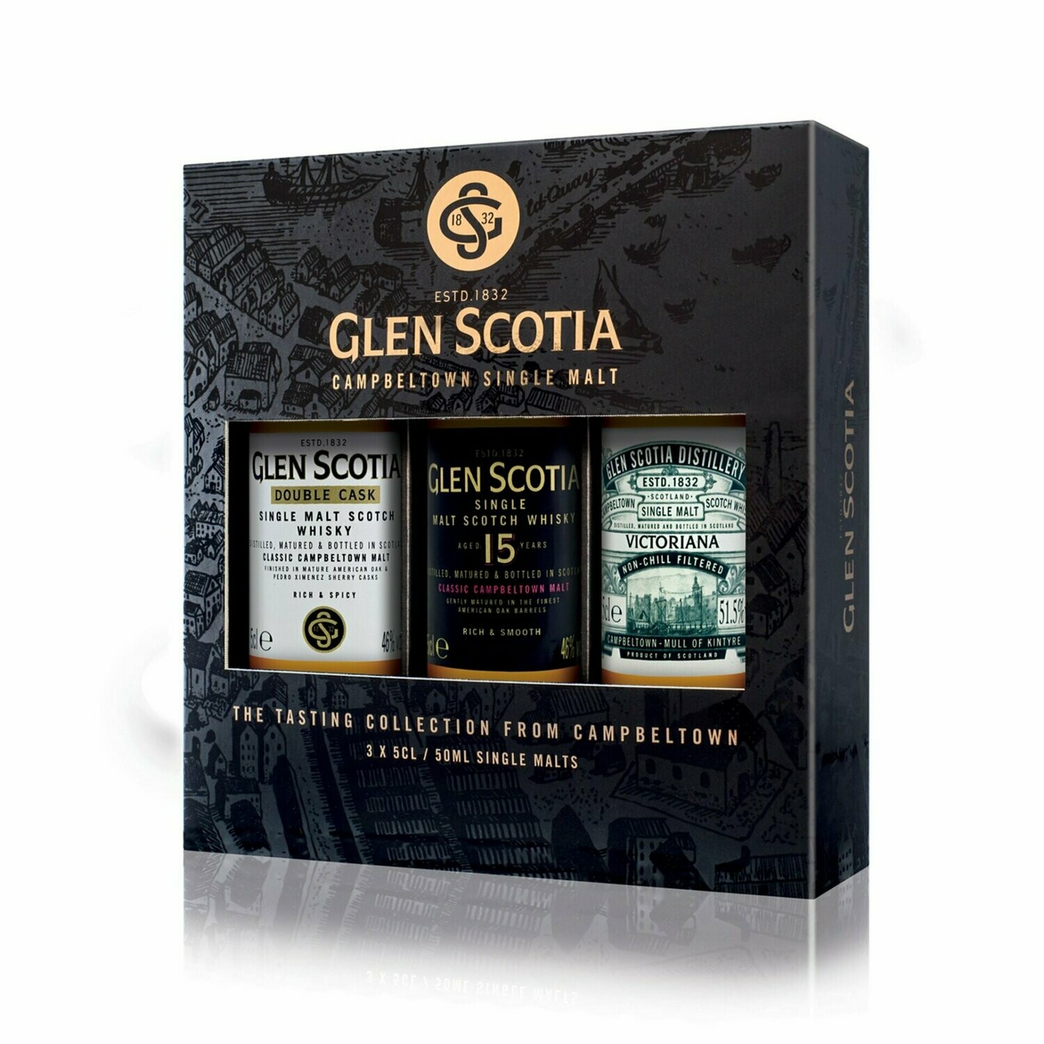 Glen Scotia Cadeau-set - Double Cask - 15 years - Victoriana Glen Scotia Cadeau-set - Double Cask - 15 years - Victoriana
