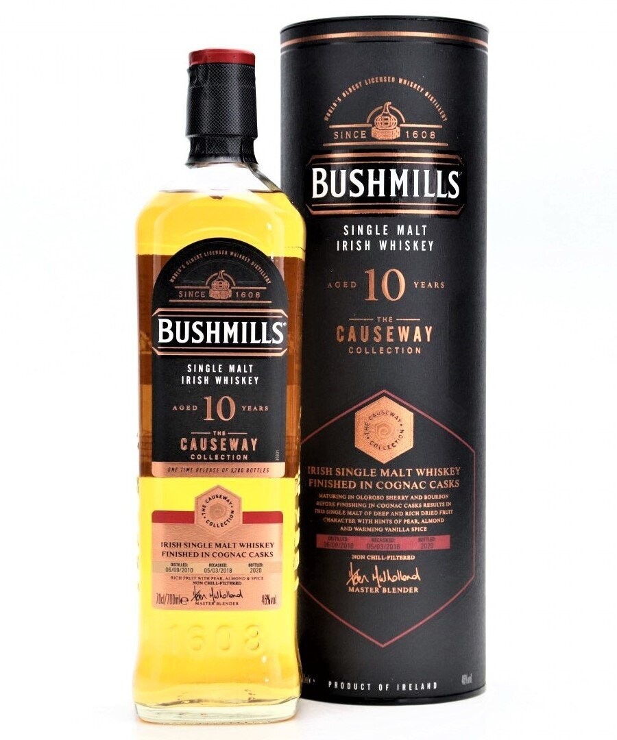 Bushmills Causeway Collection - Cognac Cask 10 years - 46% Bushmills Causeway Collection - Cognac Cask 10 years - 46%