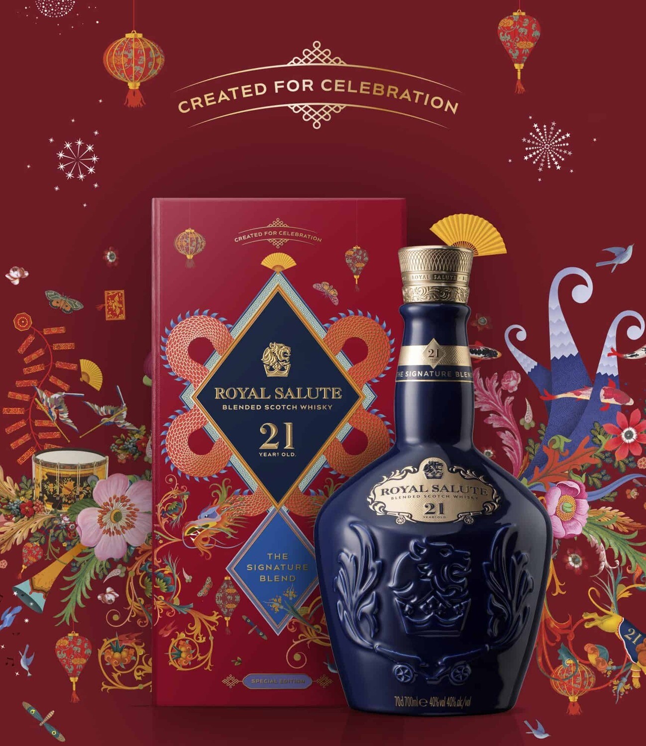 Chivas Regal 21 Years Royal Salute Lunar - 2022 - 40% Chivas Regal 21 Years Royal Salute Lunar - 2022 - 40%