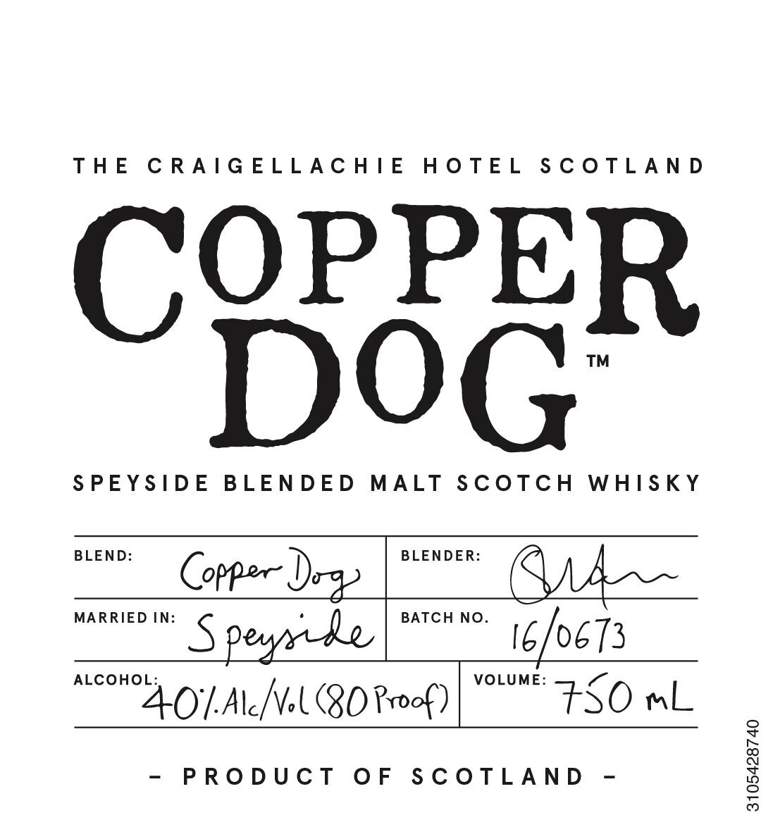 Copper Dog Blended Malt Scotch Whisky - 40% Copper Dog Blended Malt Scotch Whisky - 40%