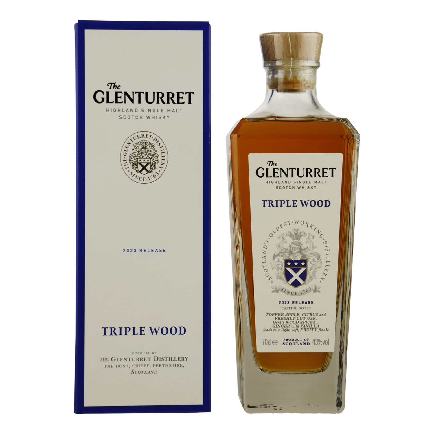 Glenturret Triple Wood - 45% - 2023 release. Glenturret Triple Wood - 45% - 2023 release.