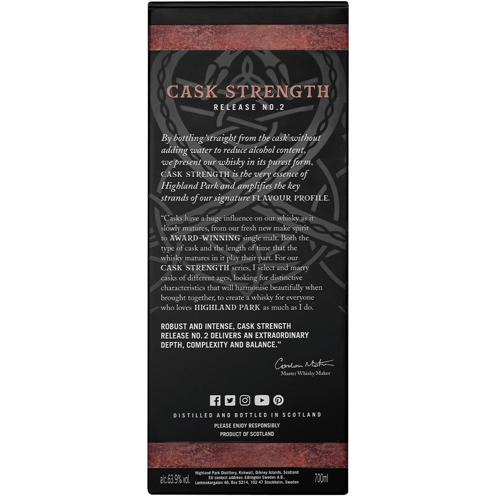 Highland Park Cask Strenght release #2 - 63,9% Highland Park Cask Strenght release #2 - 63,9%