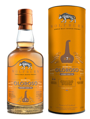 Wolfburn Small batch release - 7 years Oloroso cask - The Netherlands - 51.4% - Max. 1 fles per klant!