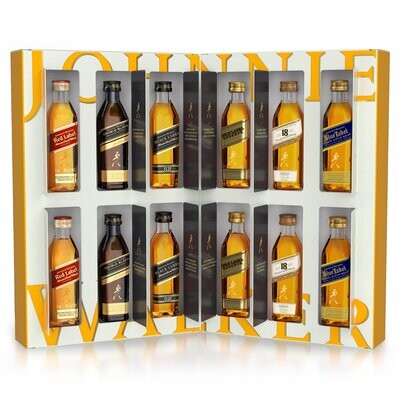Johnnie Walker Advent kalender met 12 flesjes