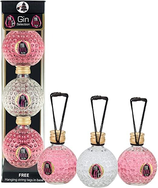 Pink 47 Gin - Kerstballen set met 3 ballen Pink 47 Gin - Kerstballen set met 3 ballen