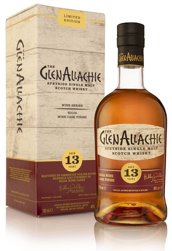 GlenAllachie 13 years - Rioja Wine Cask Finish - 48% GlenAllachie 13 years - Rioja Wine Cask Finish - 48%