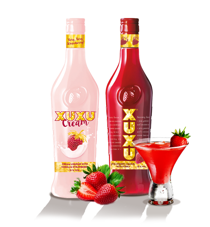 XuXu aardbeien crème likeur - 15%