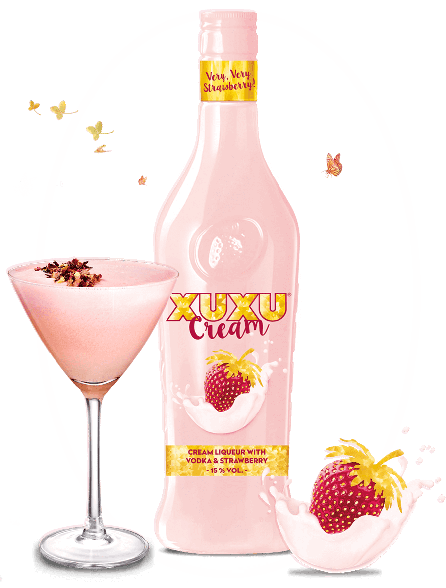 XuXu aardbeien crème likeur - 15%