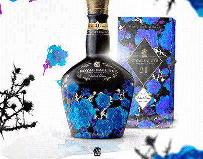 Chivas Regal Royal Salute - Richard Quinn Edition - Black - Max. 1 per klant.