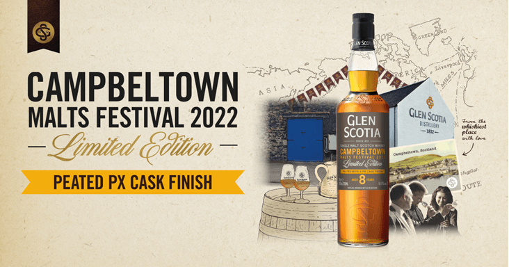 Glen Scotia Peated PX Cask - Campbeltown Festival 2022 - 56.5%. Max. 1 per klant.