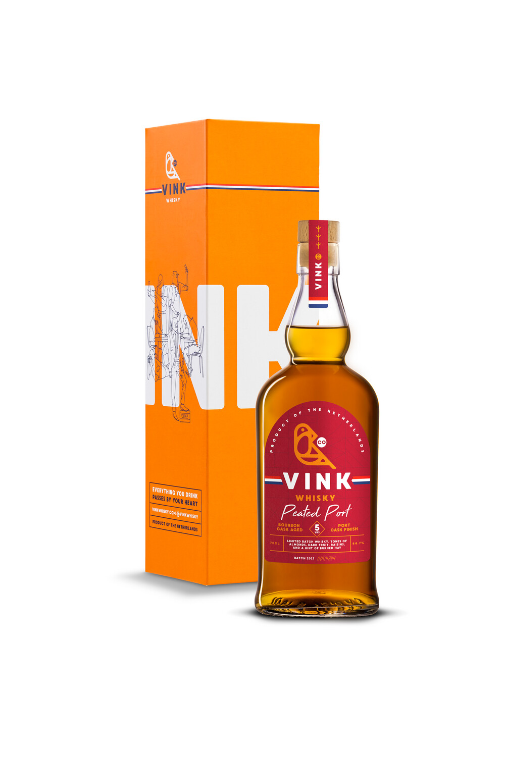 Vink Peated Port Cask - 5 years - 44.7% Vink Peated Port Cask - 5 years - 44.7%