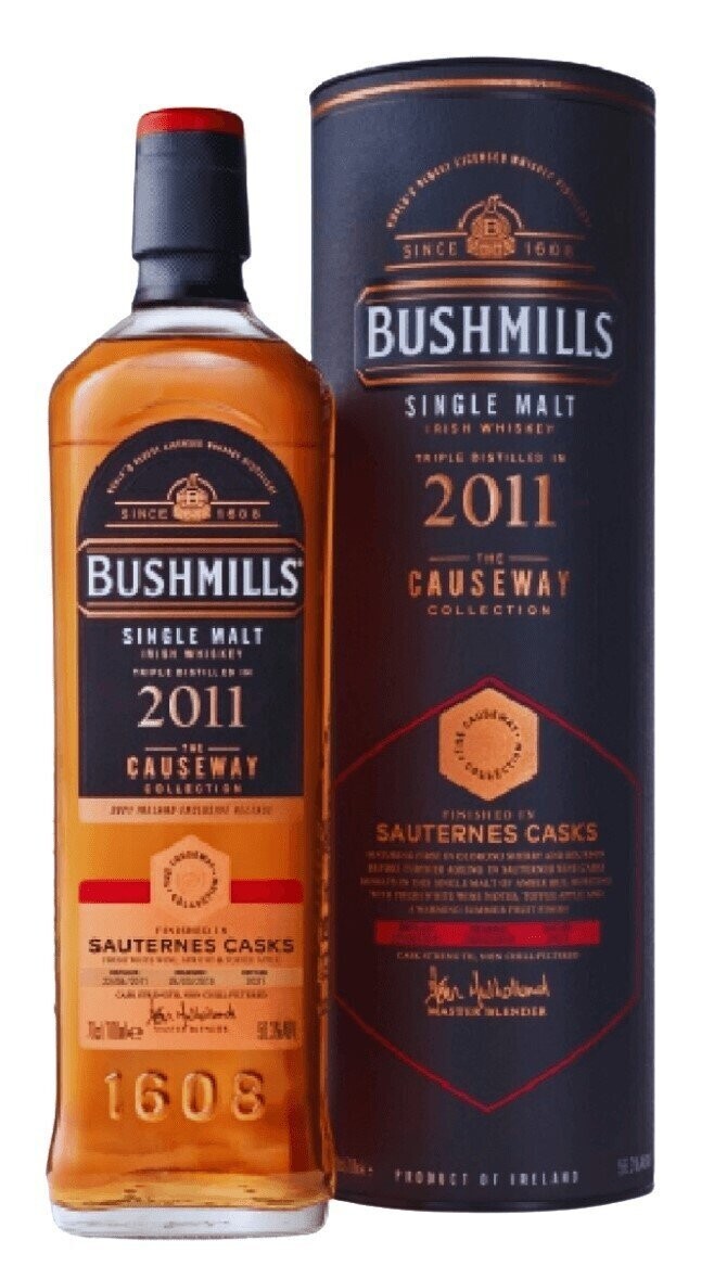 Bushmills Causeway Collection Sauternes Cask - 2011 - 56.3% Bushmills Causeway Collection Sauternes Cask - 2011 - 56.3%