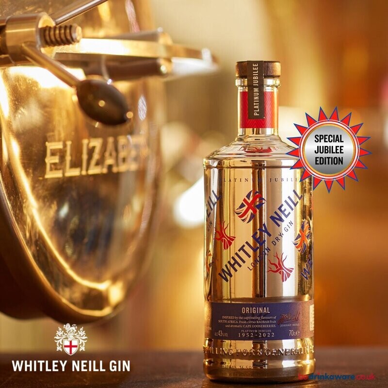 Whitley Neill Platinum Gin Queen's Jubilee Edition - 43%