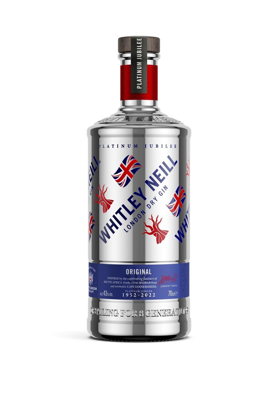 Whitley Neill Platinum Gin Queen's Jubilee Edition - 43% Whitley Neill Platinum Gin Queen's Jubilee Edition - 43%