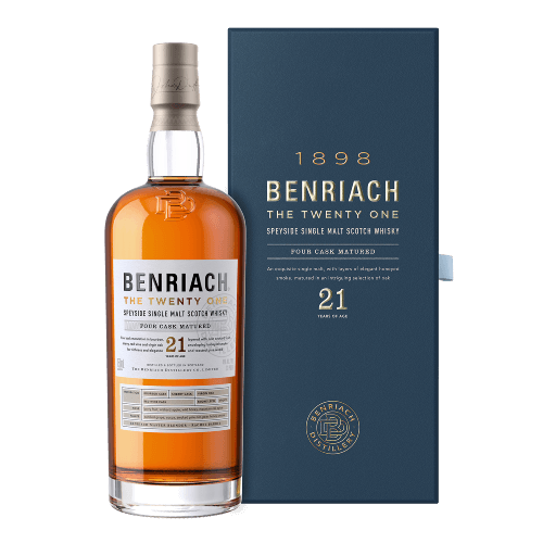 BenRiach 21 years - Four Cask Matured 46% BenRiach 21 years - Four Cask Matured 46%