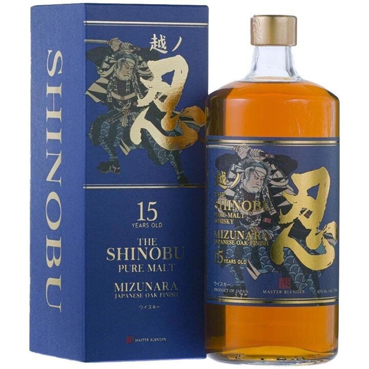 Shinobu 15 years Pure Malt Whisky - 43% Shinobu 15 years Pure Malt Whisky - 43%