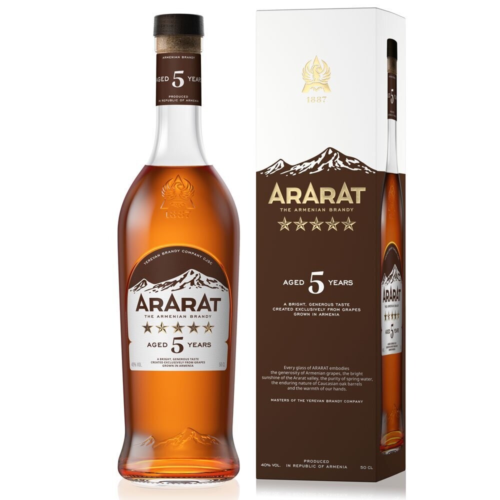 Ararat Armenian Brandy - 5 years - 40% Ararat Armenian Brandy - 5 years - 40%