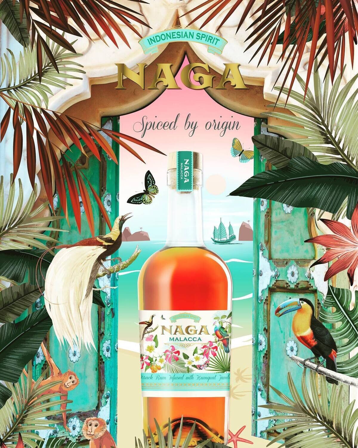 Naga Malacca Indonesian Spiced Rum - 40%