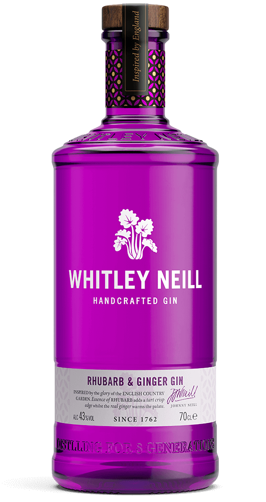 Whitley Neill Rhubarb & Ginger Dry Gin - 43% Whitley Neill Rhubarb & Ginger Dry Gin - 43%