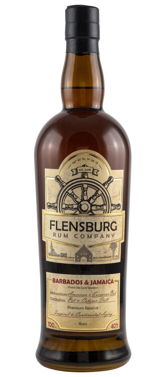 Flensburg Rum Company - Barbados & Jamaica - 40% Flensburg Rum Company - Barbados & Jamaica - 40%
