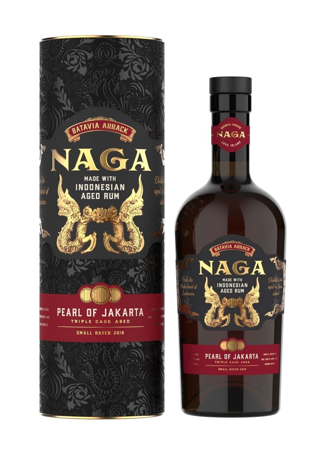Naga Indonesian Batavia Pearl of Jakarta - Triple Cask Aged - 42.7% Naga Indonesian Batavia Pearl of Jakarta - Triple Cask Aged - 42.7%