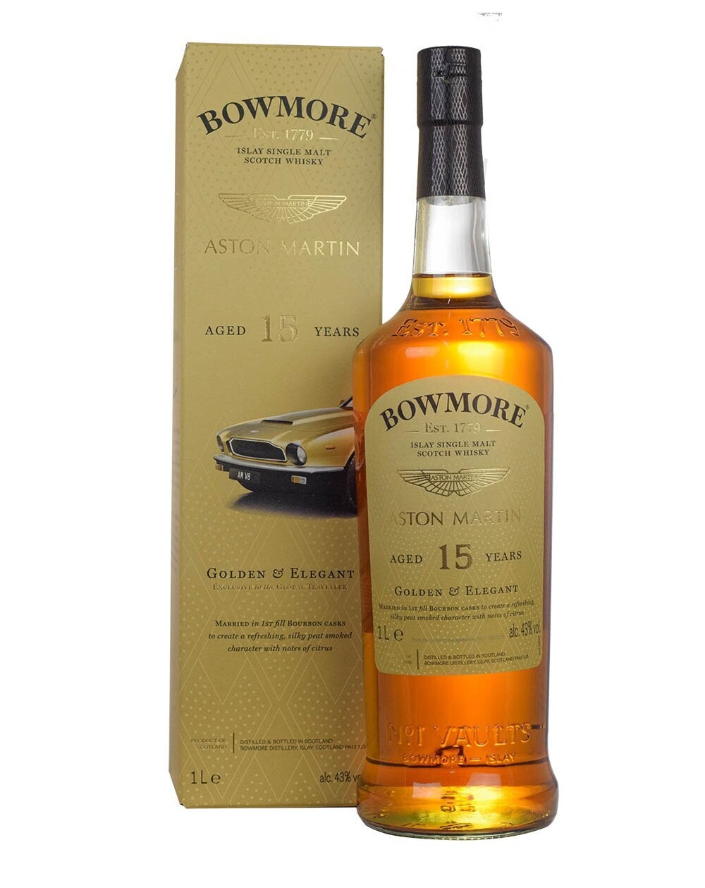 Bowmore Aston Martin 15 years - Limited Edition No. 5 - 43% - Max. 1 per klant. Bowmore Aston Martin 15 years - Limited Edition No. 5 - 43% - Max. 1 per klant.