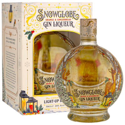Snowglobe Gin likeur - Orange en Gingerbread - 20%