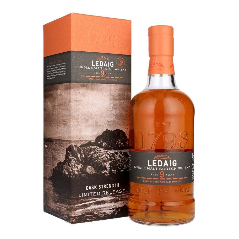 Ledaig - 9 years - Bordeaux Wine Cask - Limited Edition - 56.8% - Max. 1 per klant. Ledaig - 9 years - Bordeaux Wine Cask - Limited Edition - 56.8% - Max. 1 per klant.
