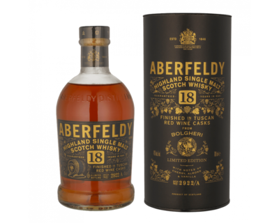 Aberfeldy Bolgheri Tuscan Red Wine Cask - 18 years - 43%