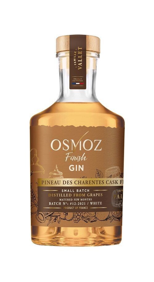 Osmoz Gin - Pineau des Charantes Cask Finish - 44% Osmoz Gin - Pineau des Charantes Cask Finish - 44%