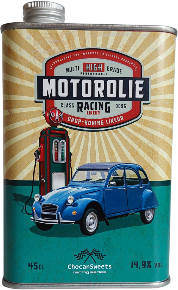 Blik Blik "Motorolie" -Citroën 2CV - Drop - Honinglikeur - 14.9%
