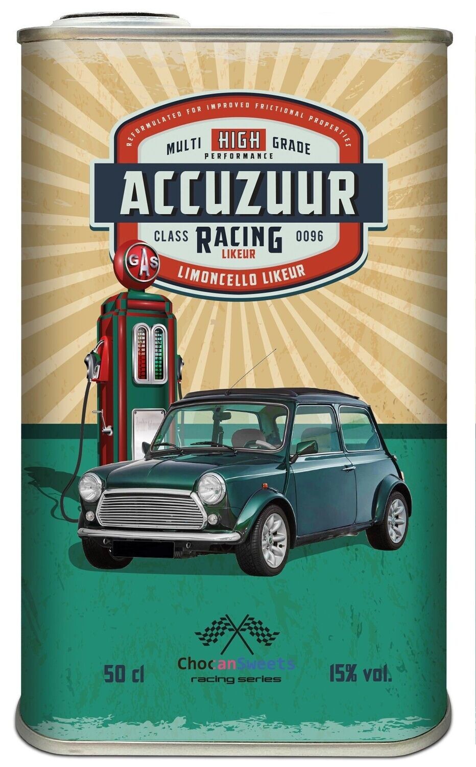 Blik Blik "Accuzuur" - Mini Cooper - Limoncello likeur - 14.9%