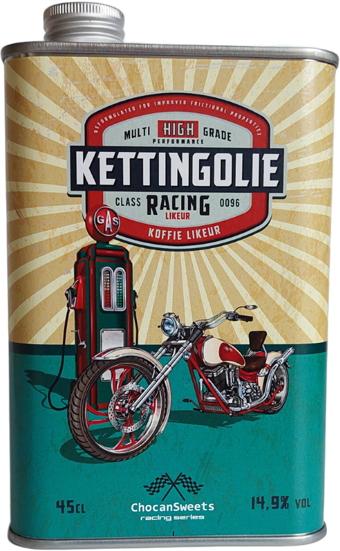 Blik "Kettingolie" - Lowrider - Koffielikeur - 14.9%