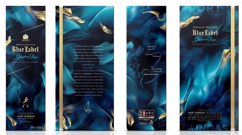 Johnnie Walker Blue Label - Ghost and Rare Port Dundas - 43.8%