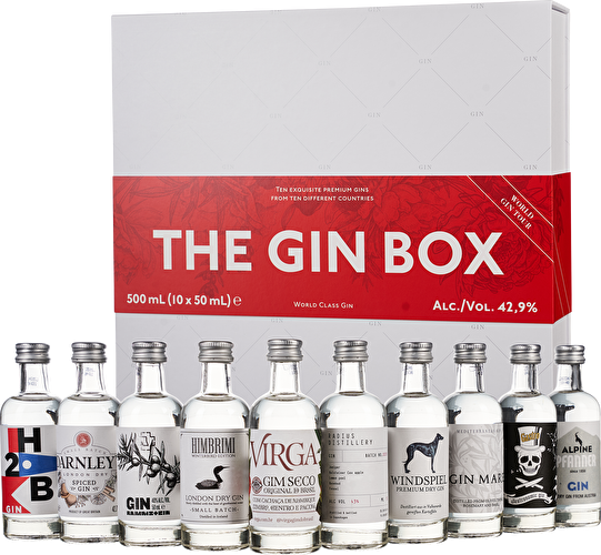 The gin box by World class gin (10x50ml) The gin box by World class gin (10x50ml)