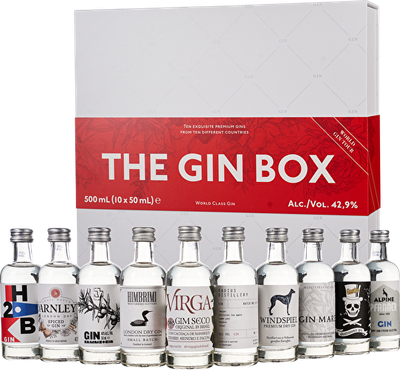 The gin box by World class gin (10x50ml)