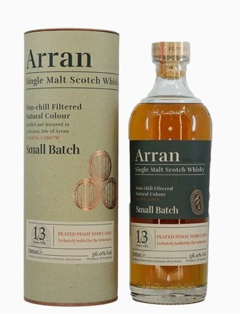Arran Peated Pinot Noir - 13 years - 56% Arran Peated Pinot Noir - 13 years - 56%