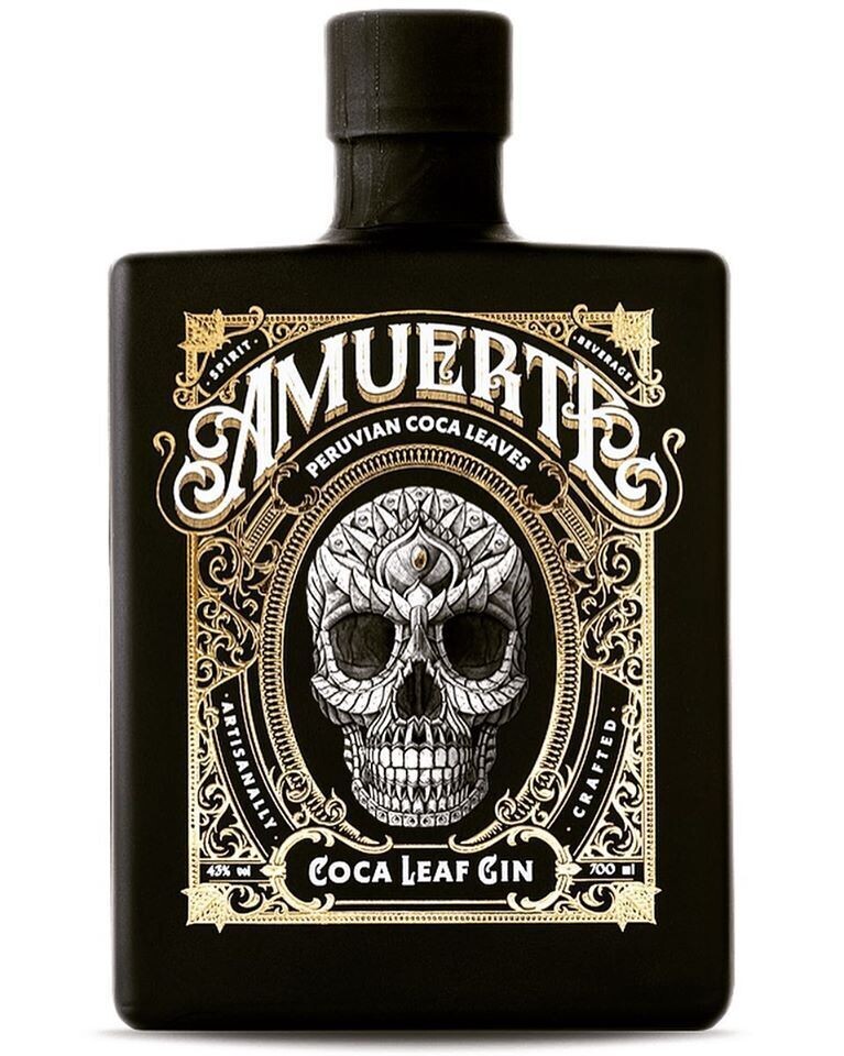 Amuerte coca leaf gin - Black Edition - 43% Amuerte coca leaf gin - Black Edition - 43%