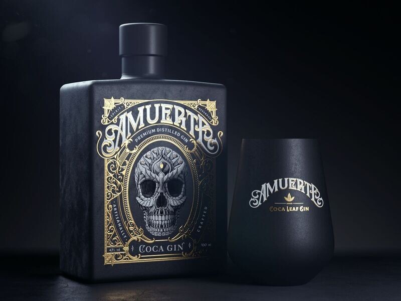 Amuerte coca leaf gin - Black Edition - 43%