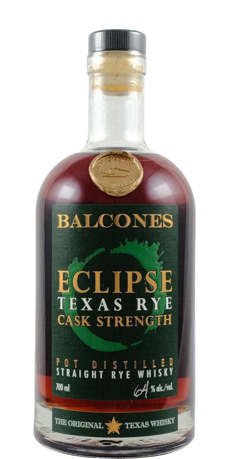 Balcones Texas Eclipse Texas Rye - Cask Strenght - 64% Balcones Texas Eclipse Texas Rye - Cask Strenght - 64%
