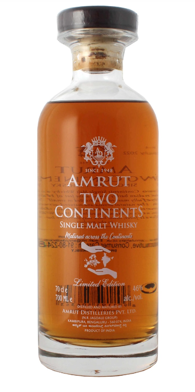 Amrut Two Continents Single Malt - 46% Amrut Two Continents Single Malt - 46%