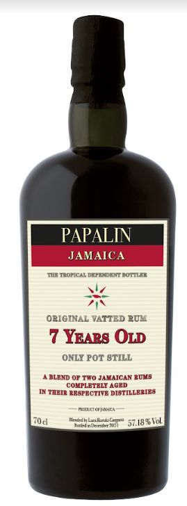 Papalin Jamaica Rum 7 years -  Navy Proof 57,18%
