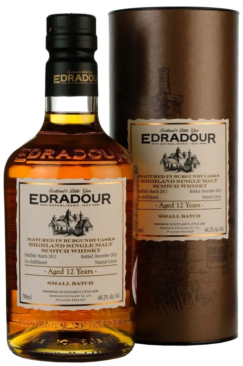 Edradour 12 years Small Batch Burgundy Cask - 48.2% Edradour 12 years Small Batch Burgundy Cask - 48.2%