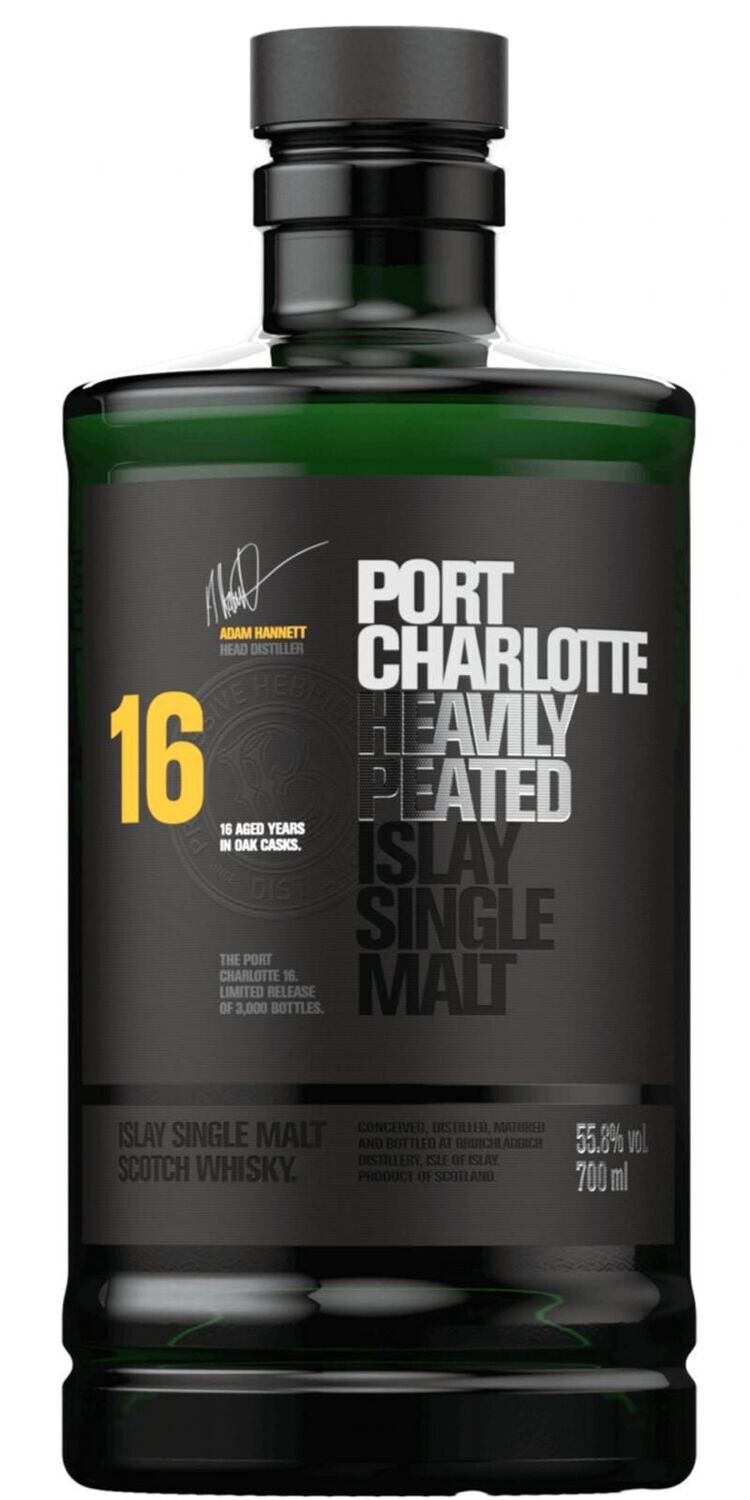 Port Charlotte heavily peated 16 years - 55.8% Port Charlotte heavily peated 16 years - 55.8%